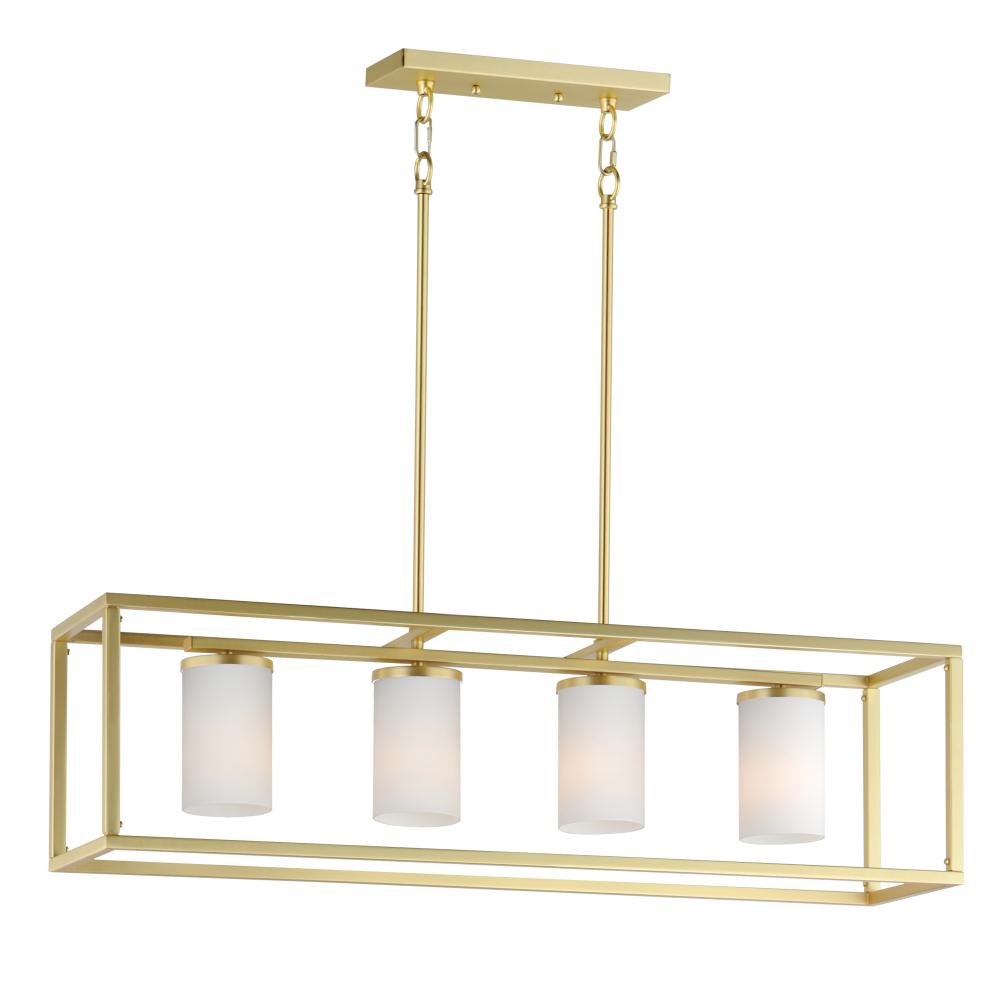 Maxim Lighting 10288SWSBR Lateral 36 Inch Linear Pendant – Satin Brass