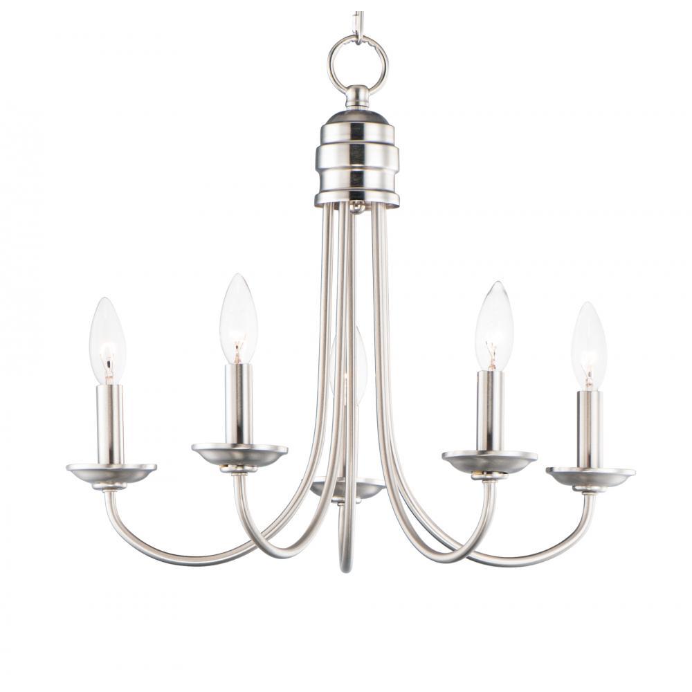 Maxim Lighting 10345SN Logan 21 Inch 5 Light Pendant – Satin Nickel
