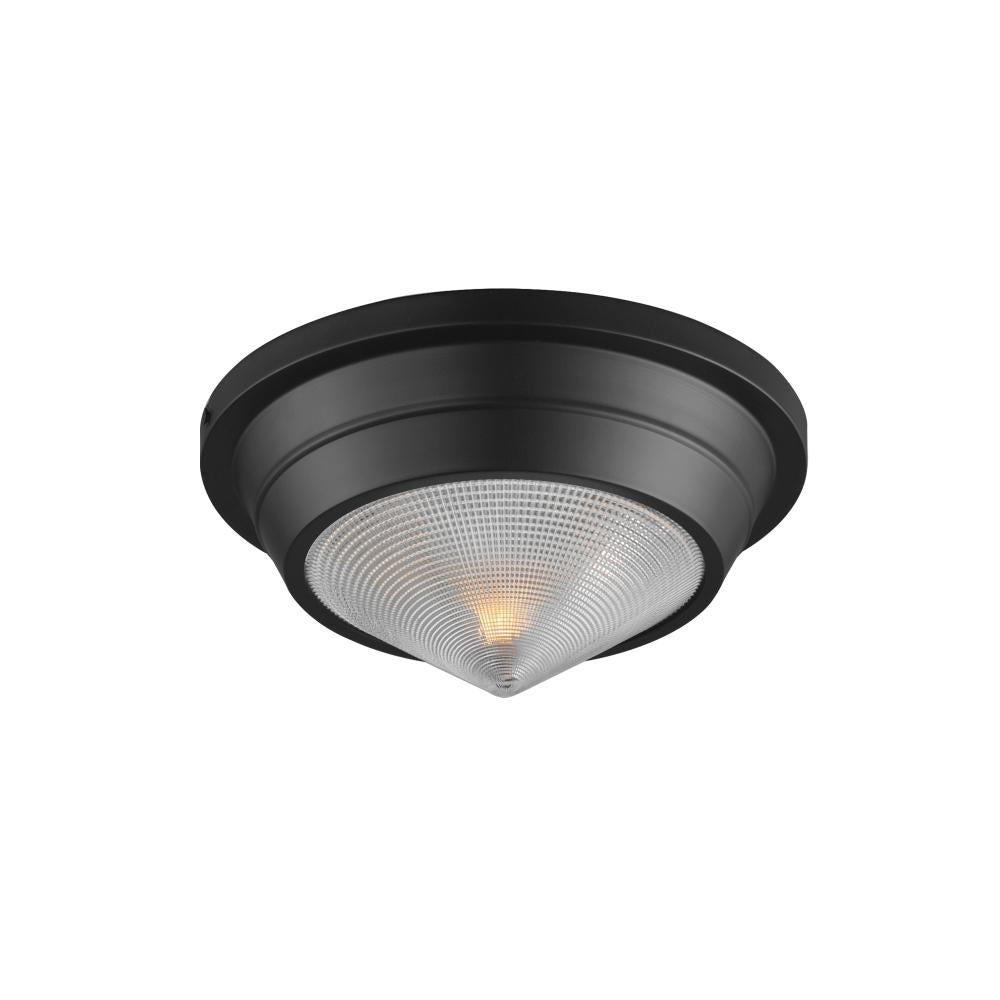 Maxim Lighting 10390PRBK Hargreaves 10 Inch Flush Mount Light – Black