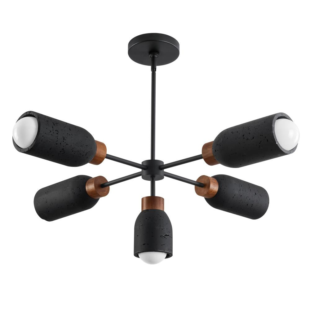 Maxim Lighting 10625LVBK Pompeii 36.5 Inch Chandelier – Lava / Black