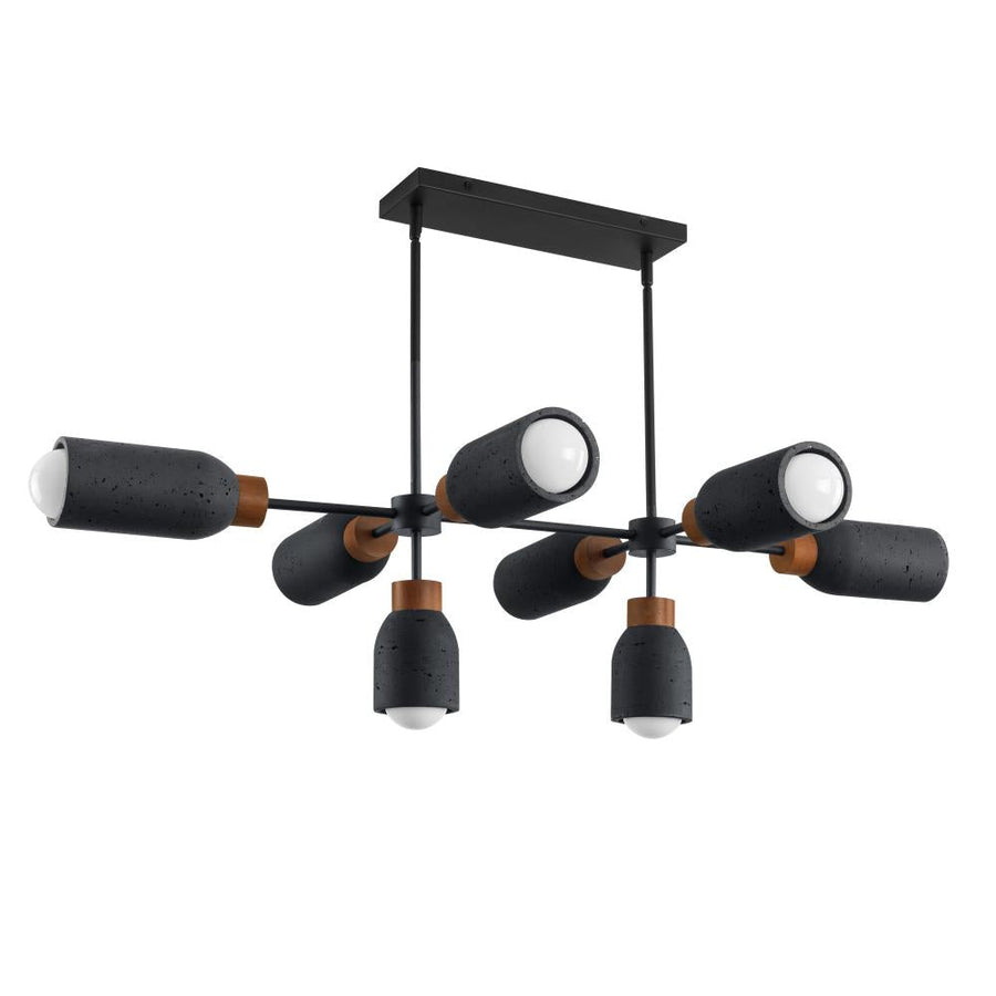 Maxim Lighting 10628LVBK Pompeii 49.5 Inch Linear Pendant – Lava / Black