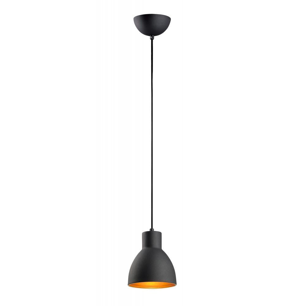 Maxim Lighting 11020BKGLD Cora 6 Inch Semi Flush Mount Light – Black / Gold