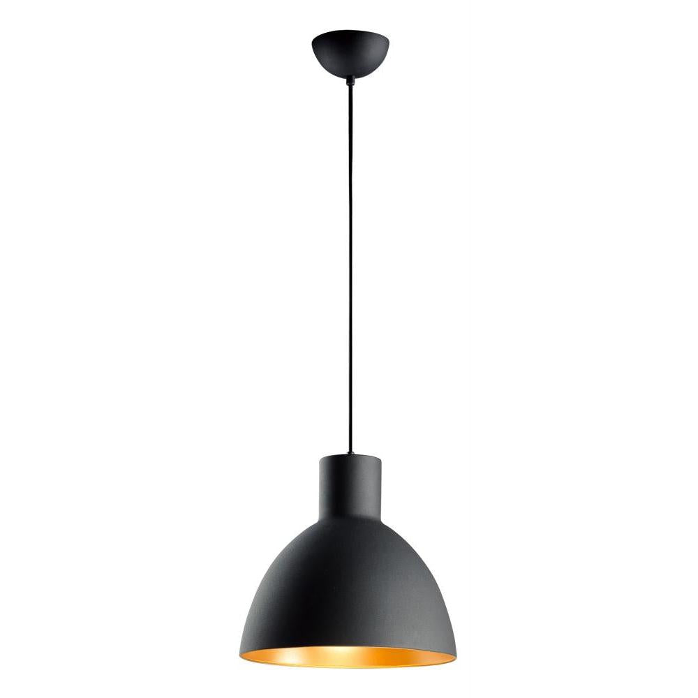 Maxim Lighting 11024BKGLD Cora 13.75 Inch Semi Flush Mount Light – Black / Gold