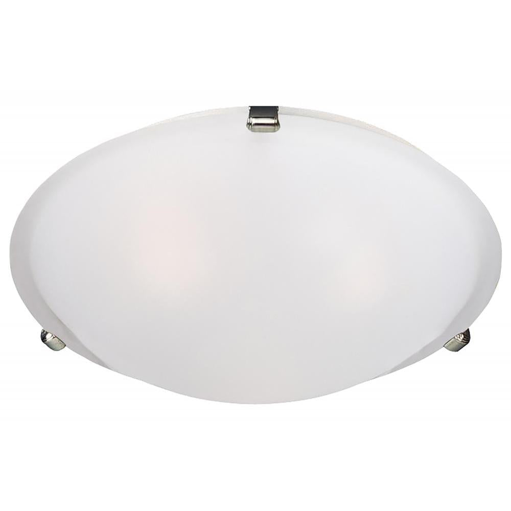 Maxim Lighting 11060FTSN Malaga 20 Inch Flush Mount Light – Satin Nickel