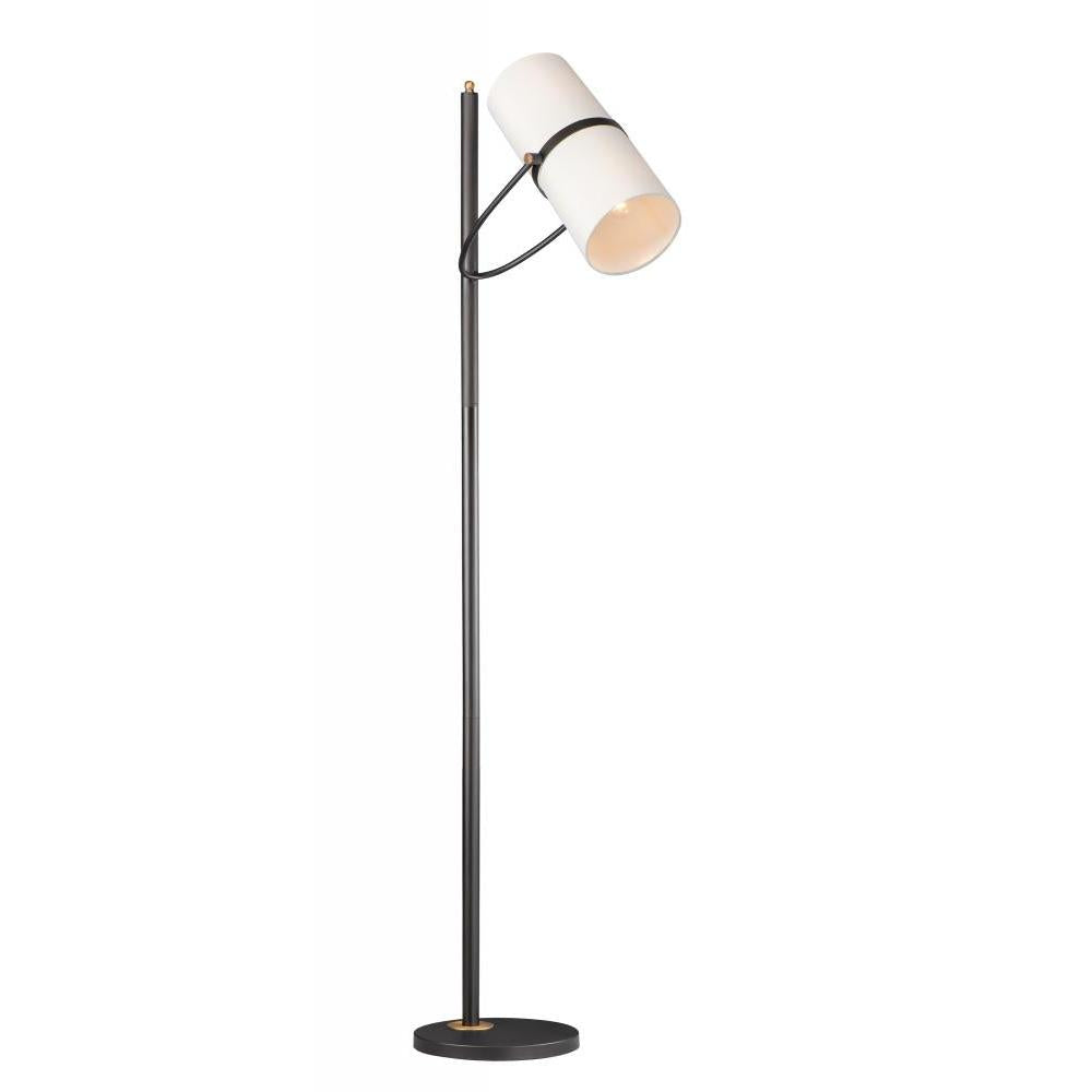 Maxim Lighting 11104OFBZAB Oscar 11.75 Inch Floor Lamp – Bronze / Antique Brass