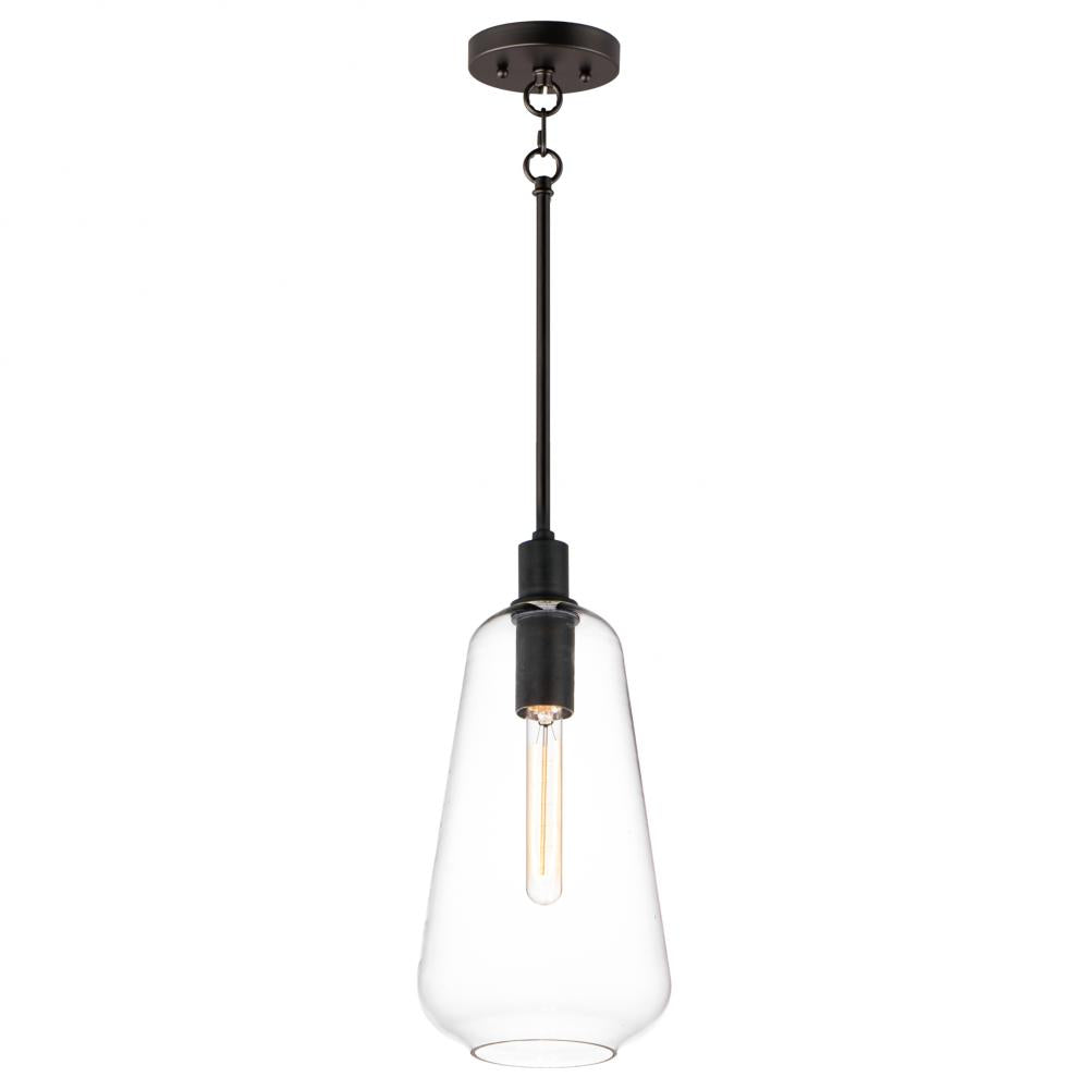 Maxim Lighting 11114CLBK Babylon 7.5 Inch Semi Flush Mount Light – Black