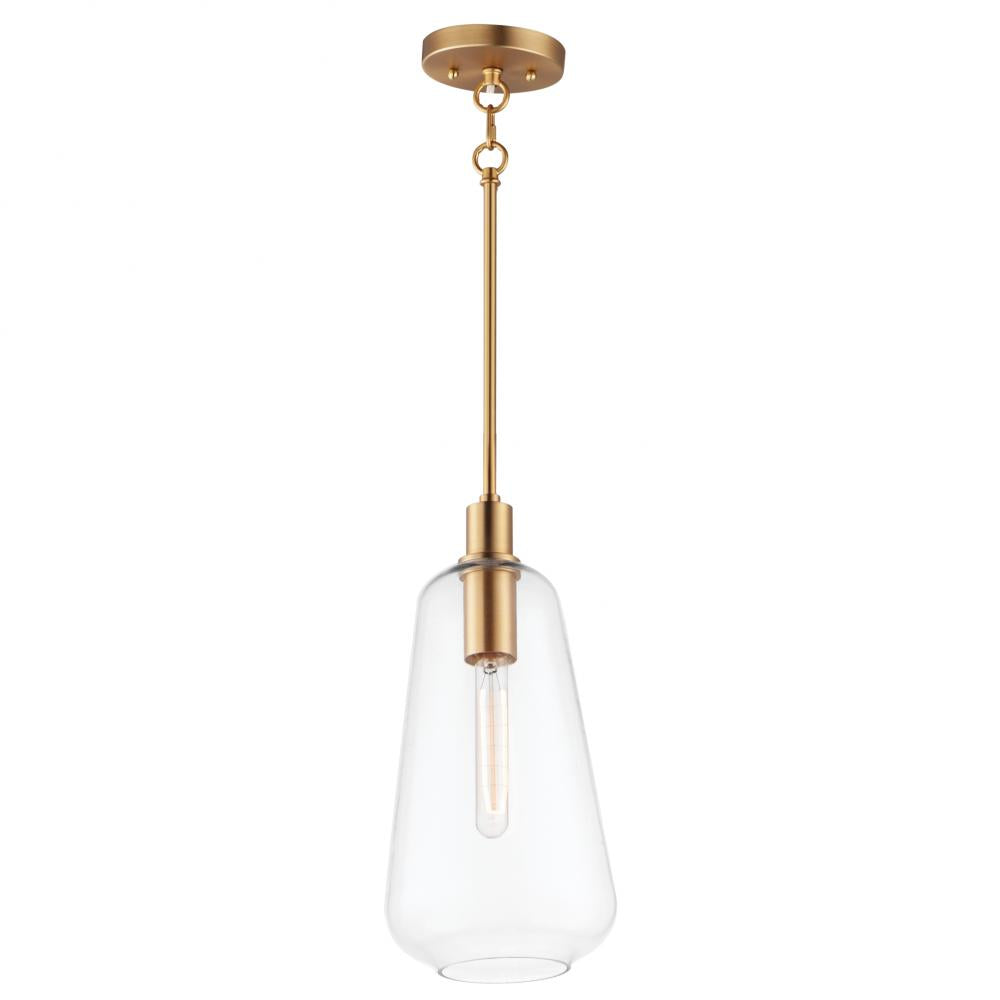 Maxim Lighting 11114CLSBR Babylon 7.5 Inch Semi Flush Mount Light – Satin Brass