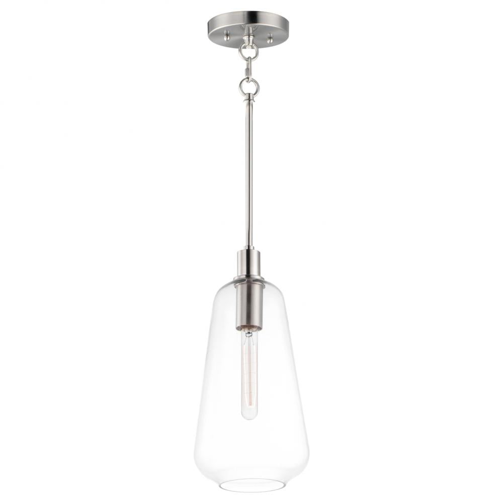 Maxim Lighting 11114CLSN Babylon 7.5 Inch Semi Flush Mount Light – Satin Nickel