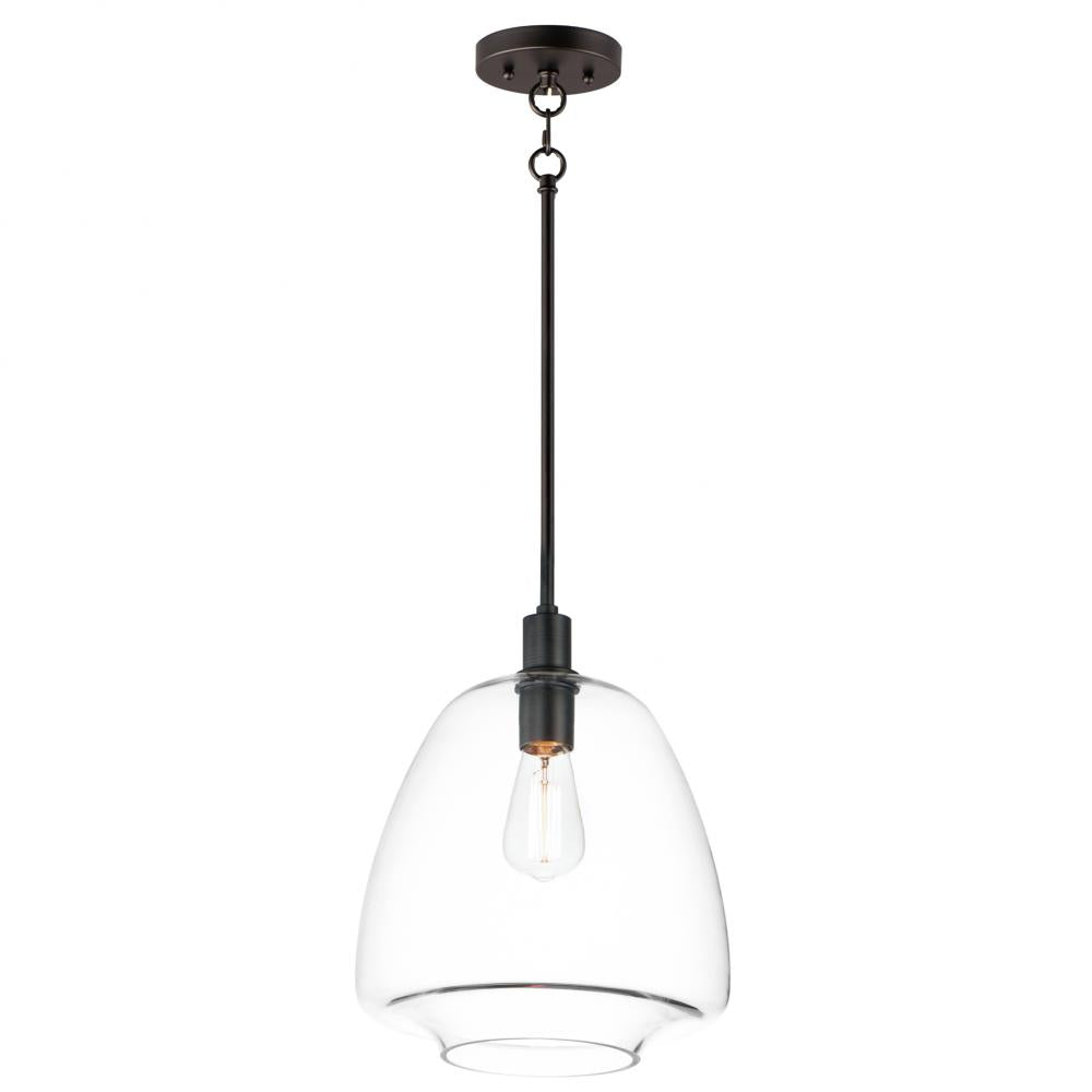 Maxim Lighting 11116CLBK Babylon 11.5 Inch Semi Flush Mount Light – Black