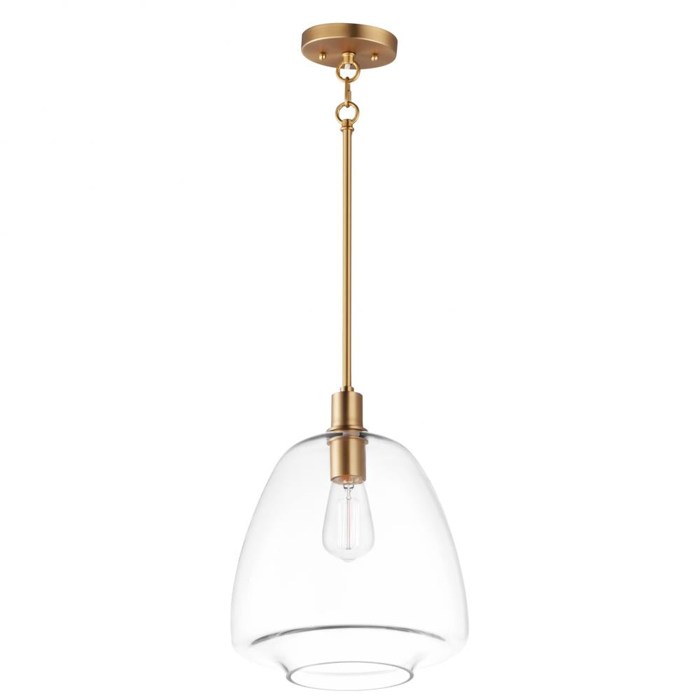Maxim Lighting 11116CLSBR Babylon 11.5 Inch Semi Flush Mount Light – Satin Brass