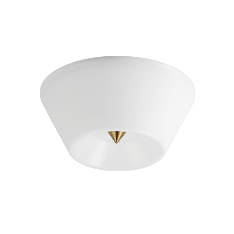 Maxim Lighting 11150WTNAB Tack 10 Inch Flush Mount Light – Natural Aged Brass