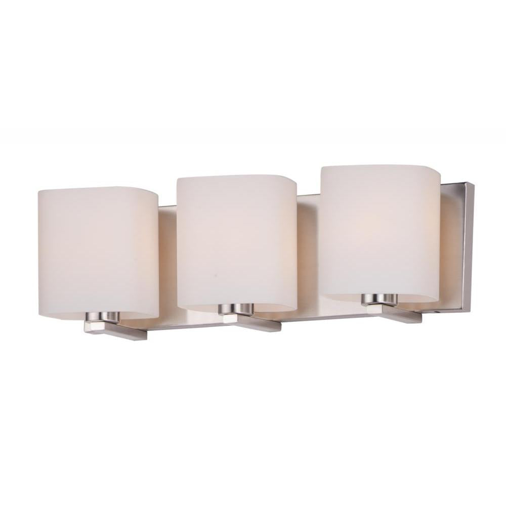 Maxim Lighting 11253SWSN Wrap 19.25 Inch 3 Light Bathroom Vanity - Satin Nickel