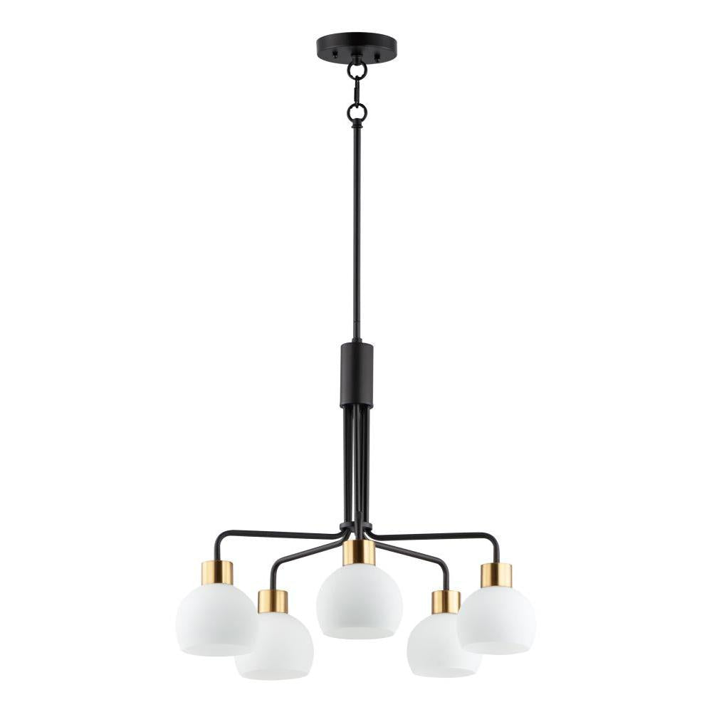 Maxim Lighting 11277SWBZSBR Coraline 26.75 Inch Chandelier – Bronze / Satin Brass