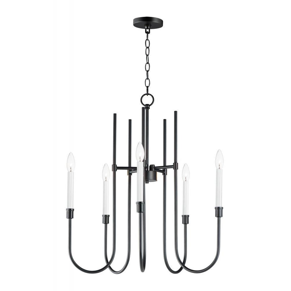 Maxim Lighting 11285BK Tux 24 Inch Chandelier – Black