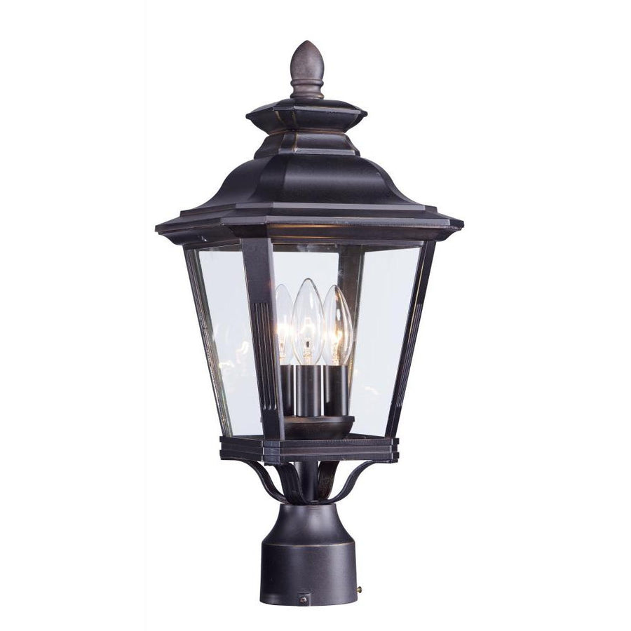 Maxim Lighting 1130CLBZ Knoxville 9 Inch Outdoor Post Lantern – Bronze