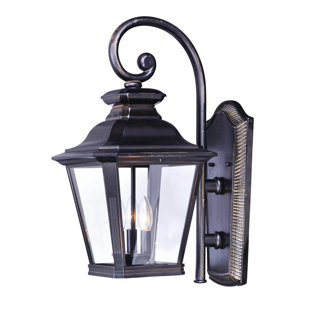 Maxim Lighting 1135CLBZ Knoxville 9 Inch Outdoor Wall Lantern – Bronze