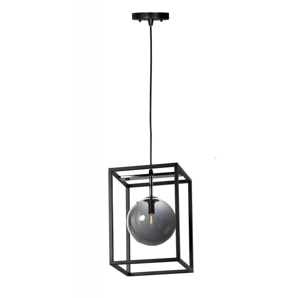 Maxim Lighting 11361MSKBKPC Fluid 9.75 Inch Semi Flush Mount Light – Black / Polished Chrome