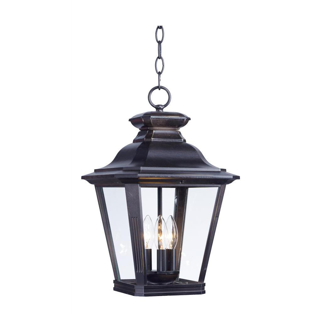 Maxim Lighting 1139CLBZ Knoxville 11 Inch Outdoor Hanging Lantern – Bronze