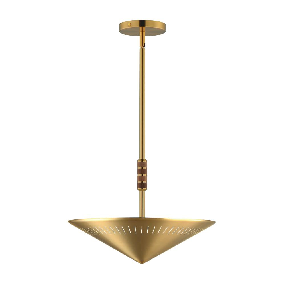 Maxim Lighting 11434NAB Helsinki 16 Inch Semi Flush Mount Light – Natural Aged Brass