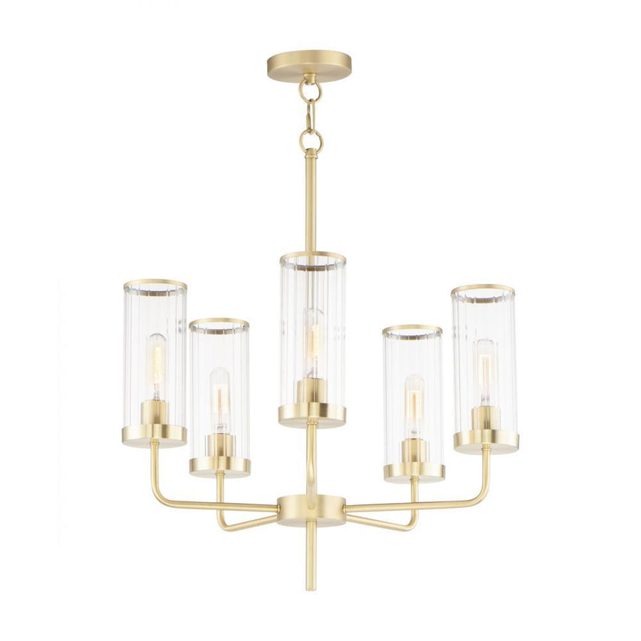 Maxim Lighting 11475CRSBR Crosby 24 Inch Chandelier – Satin Brass