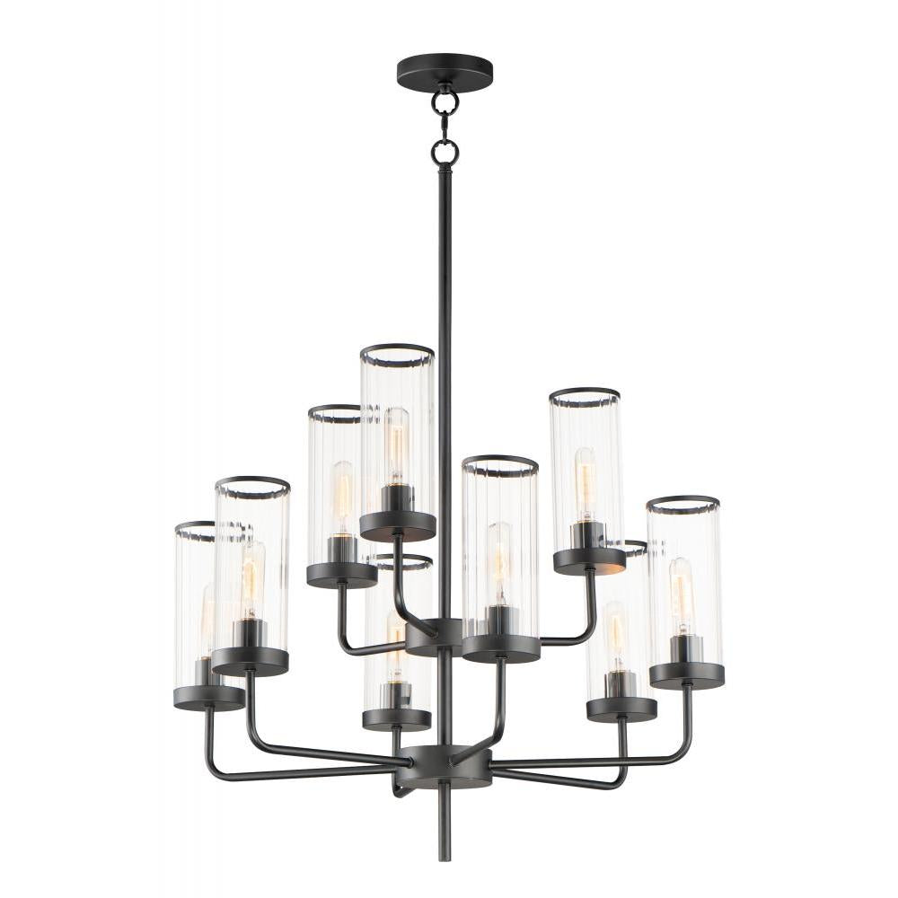 Maxim Lighting 11479CRBK Crosby 28 Inch Chandelier – Black