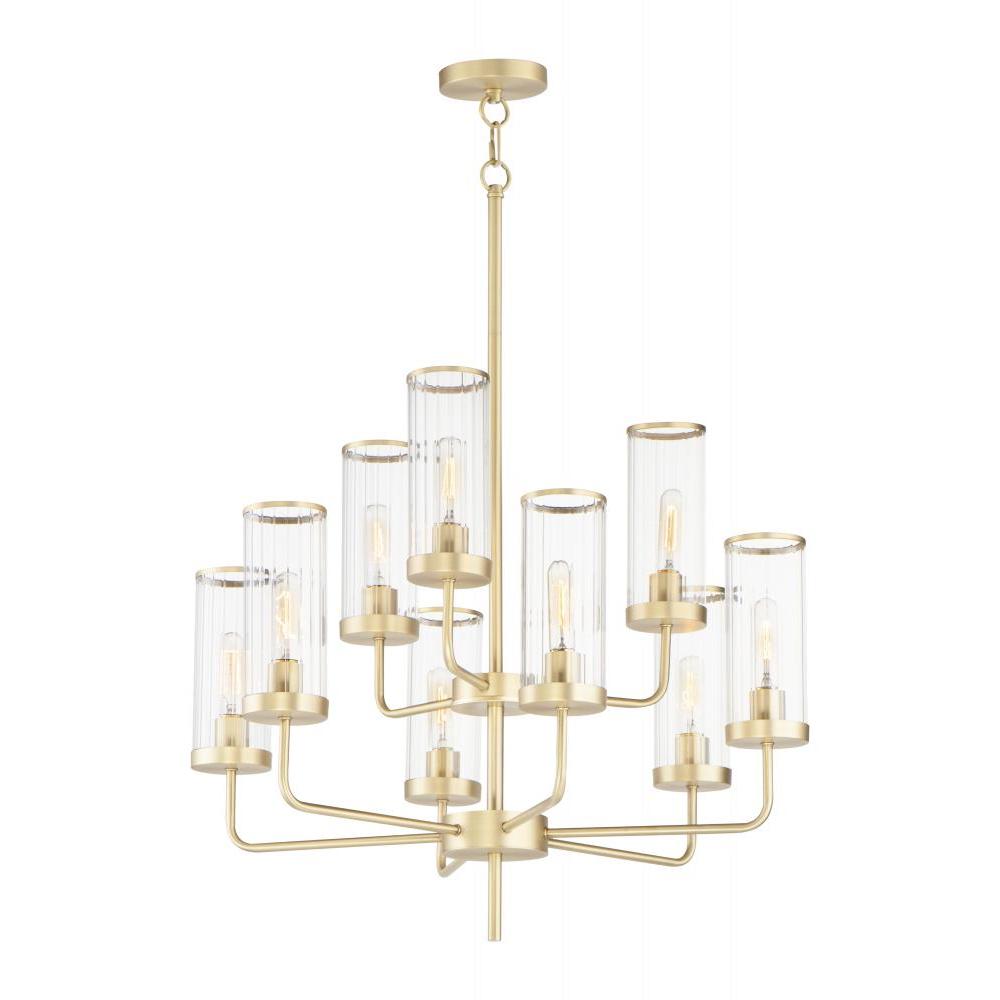 Maxim Lighting 11479CRSBR Crosby 28 Inch Chandelier – Satin Brass