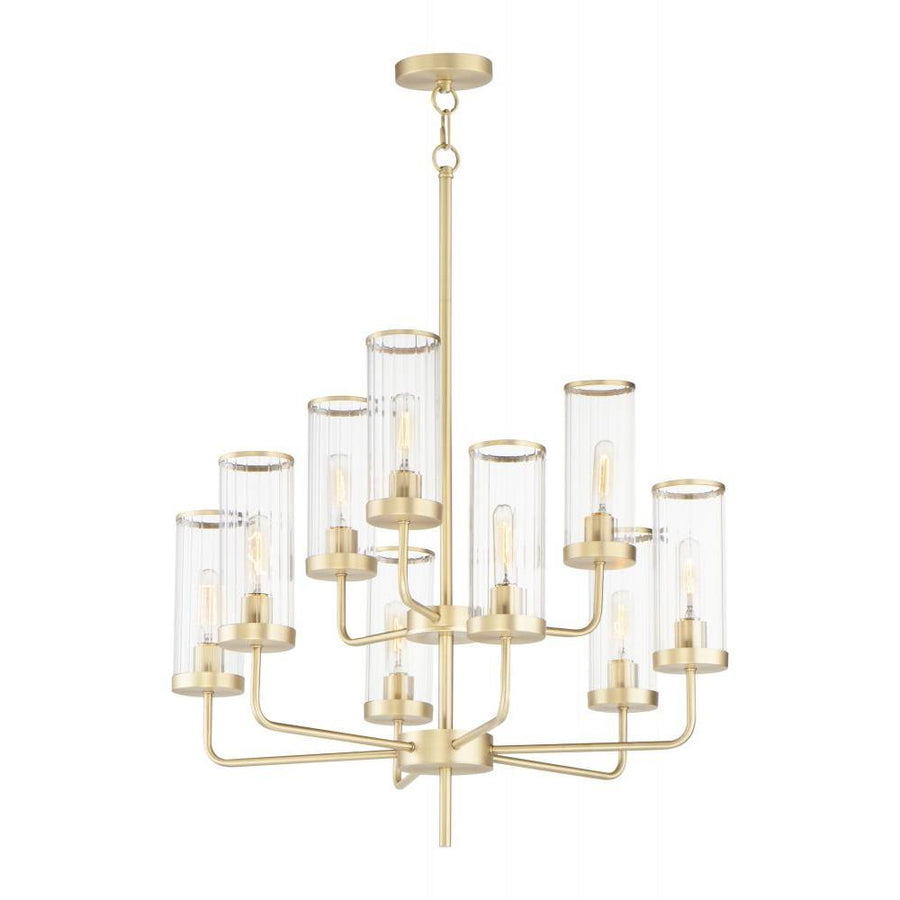 Maxim Lighting 11479CRSBR Crosby 28 Inch Chandelier – Satin Brass