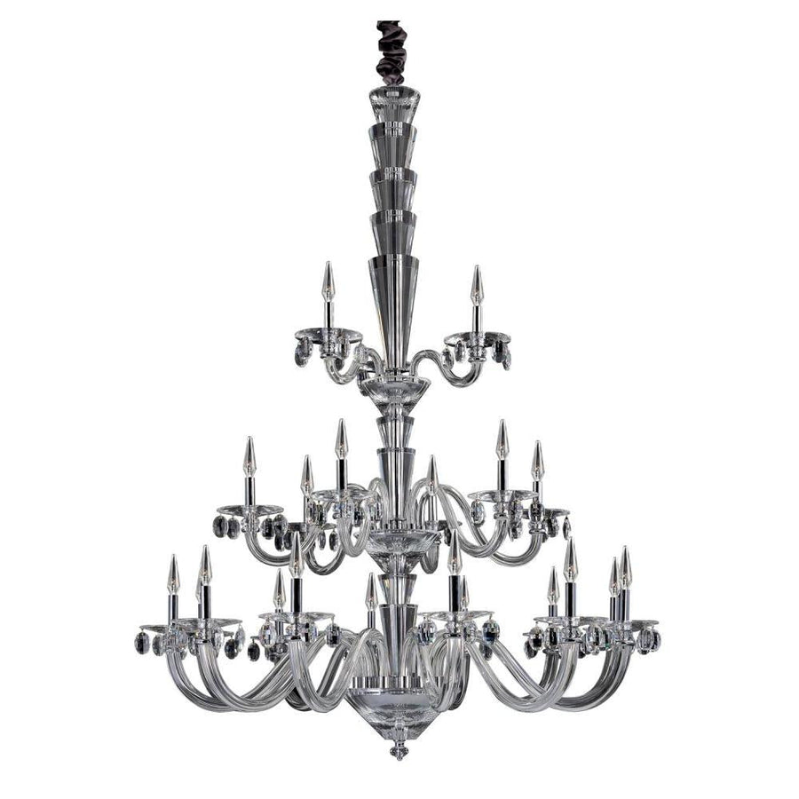 Auletta Luxury Crystal Chandelier – Polished Chrome