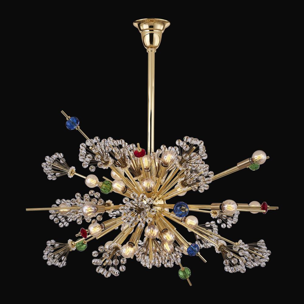 Constellation Luxury Crystal Pendant – Polished Chrome