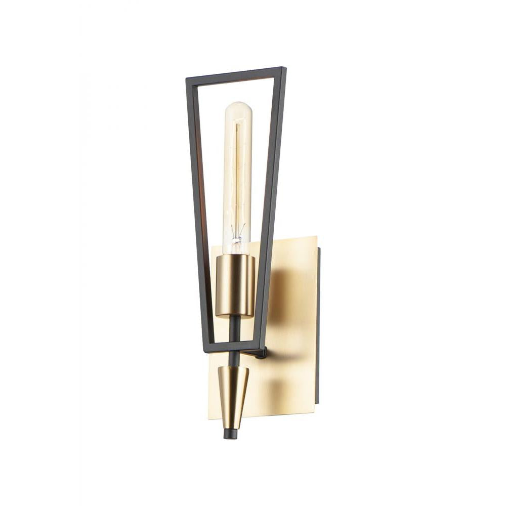 Maxim Lighting 11651BKSBR Wings 5 Wall Sconce - Black / Satin Brass