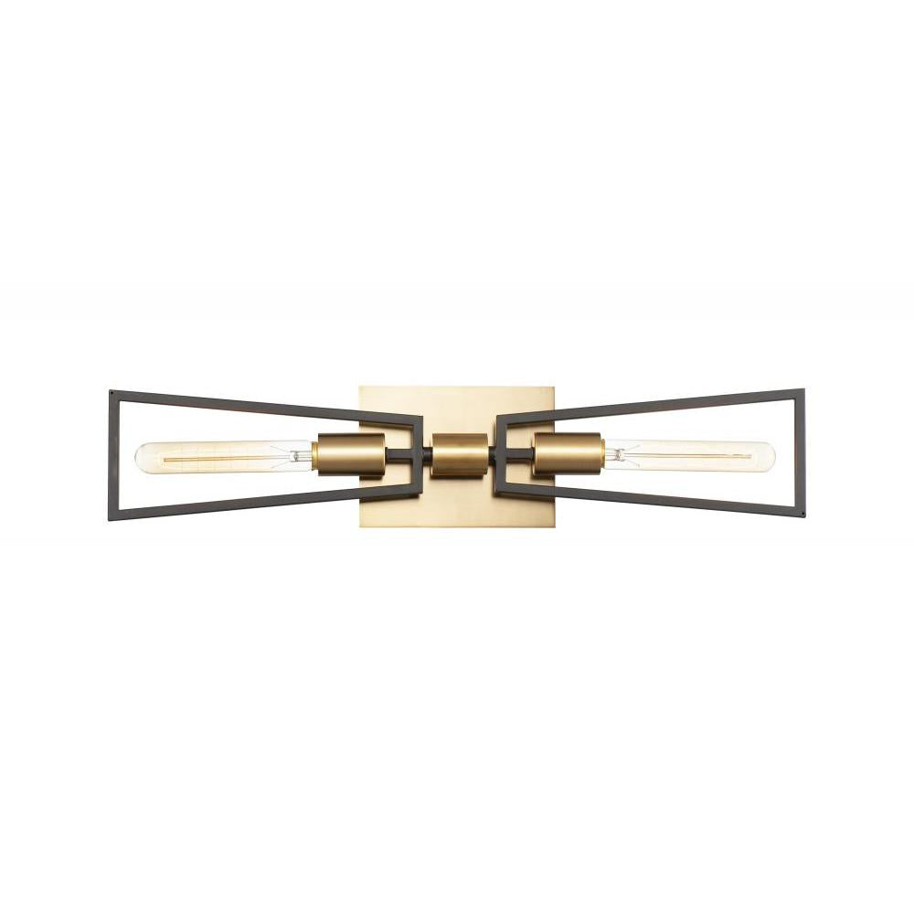 Maxim Lighting 11652BKSBR Wings 25 Wall Sconce - Black / Satin Brass