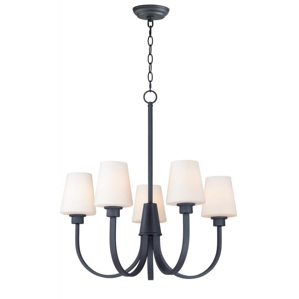 Maxim Lighting 11825SWBK Shelter 27 Inch Chandelier – Black