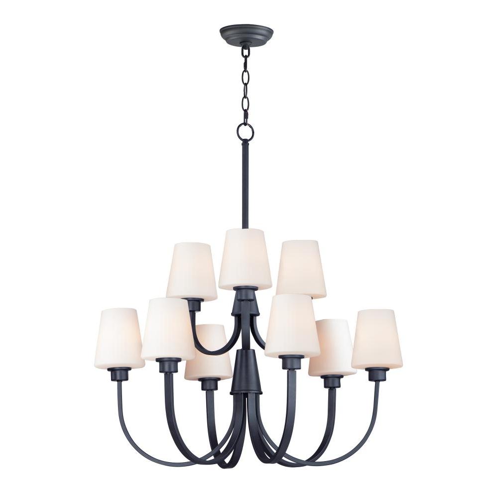 Maxim Lighting 11826SWBK Shelter 3 Inch Chandelier – Black