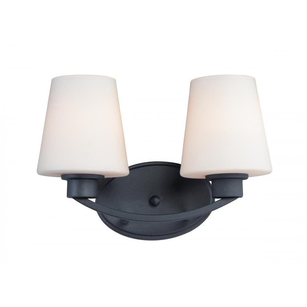 Maxim Lighting 11832SWBK Shelter 13 Inch Bathroom Vanity - Black