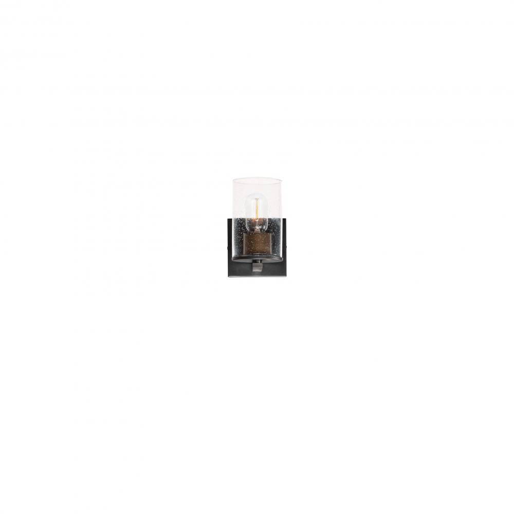 Maxim Lighting 11841CDABBK Sleek 4.75 Inch Bathroom Vanity - Antique Brass / Black
