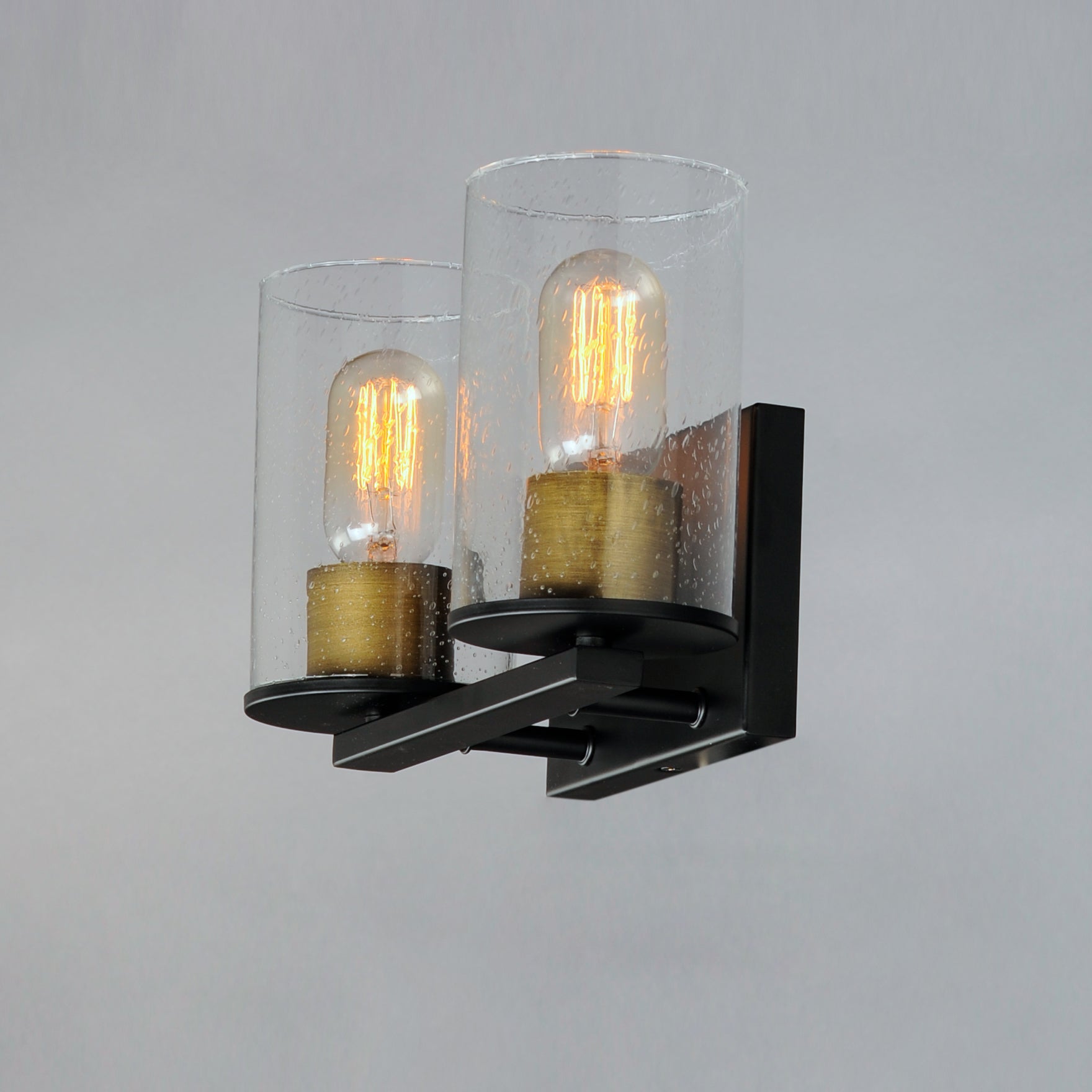 12 Inch Bathroom Vanity Light – Antique Brass / Black