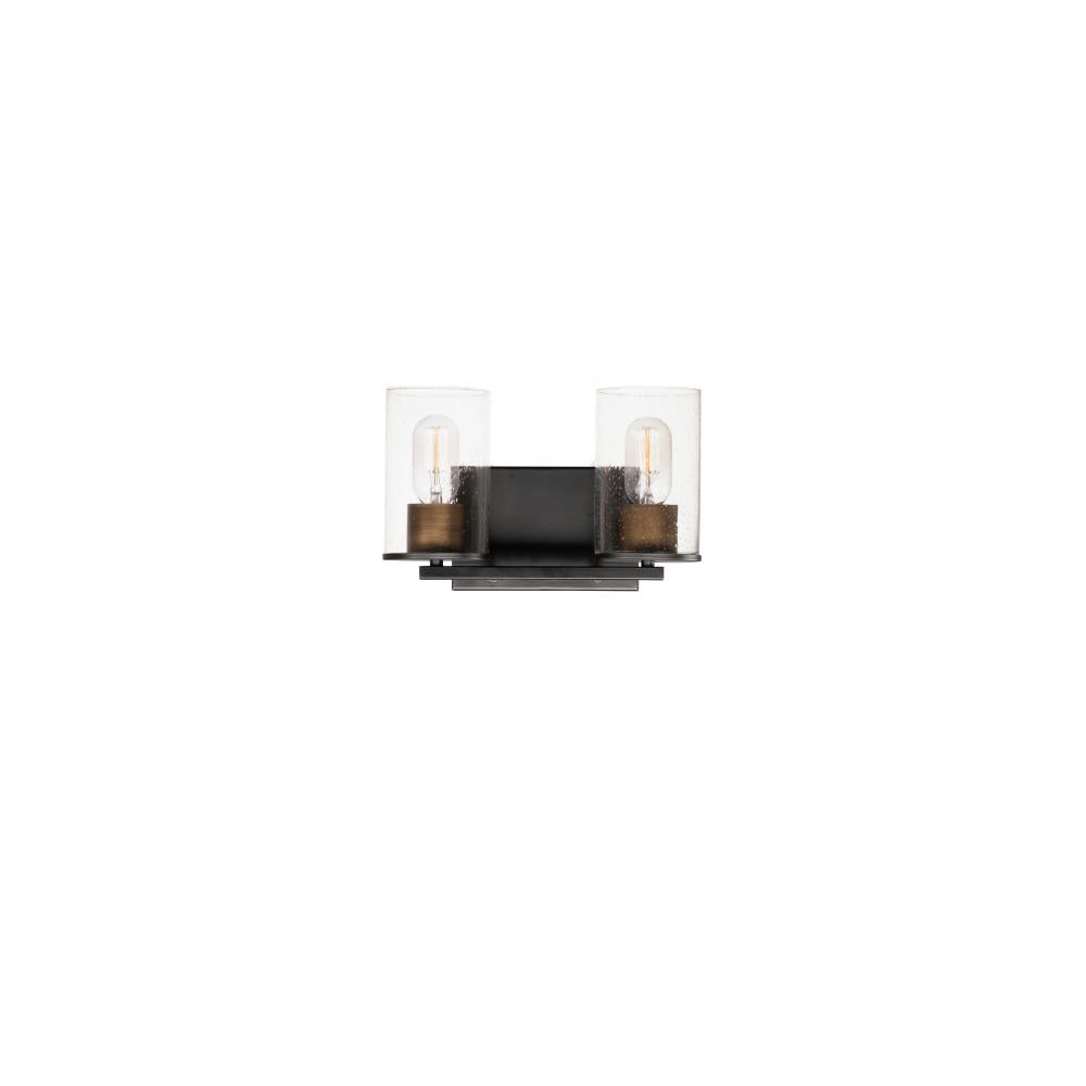 Maxim Lighting 11842CDABBK 12 Inch 12 Bathroom Vanity - 12 Inch Bathroom Vanity Light – Antique Brass / Black