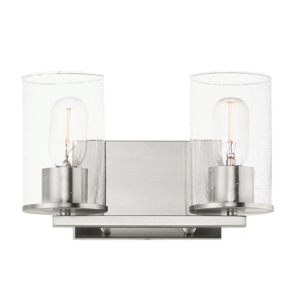 Maxim Lighting 11842CDSN 12 Inch 12 Bathroom Vanity - 12 Inch Bathroom Vanity Light – Satin Nickel