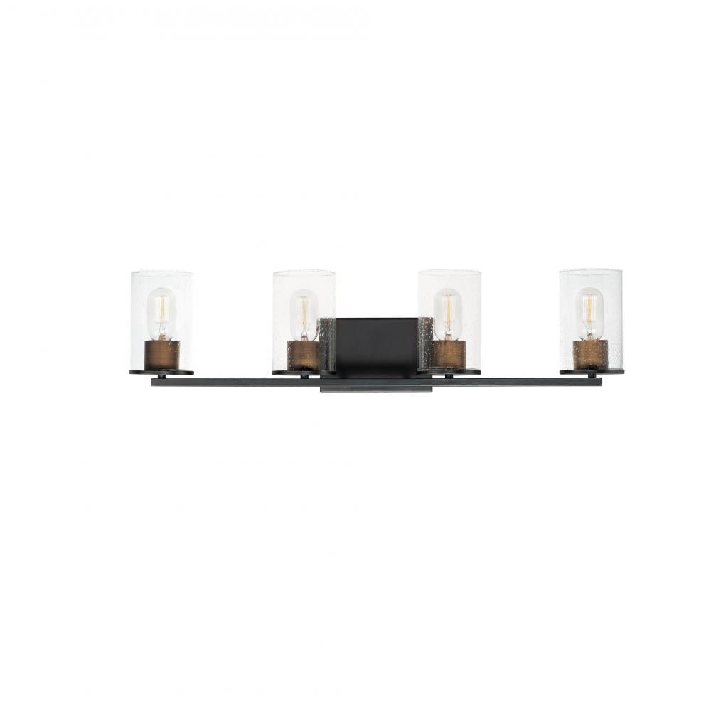 Maxim Lighting 11844CDABBK Sleek 30.5 Inch Bathroom Vanity - Antique Brass / Black