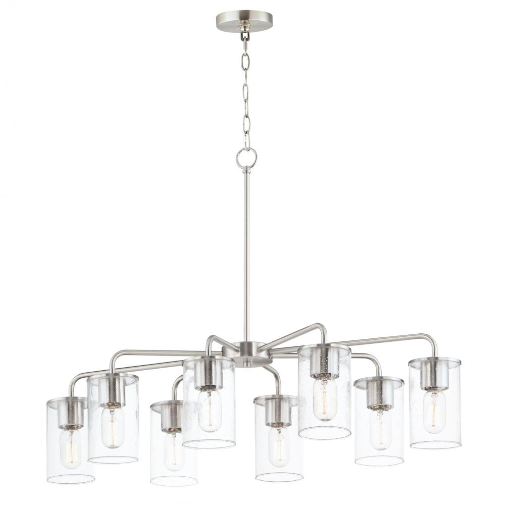Maxim Lighting 11848CDSN Sleek 34 Inch Chandelier – Satin Nickel