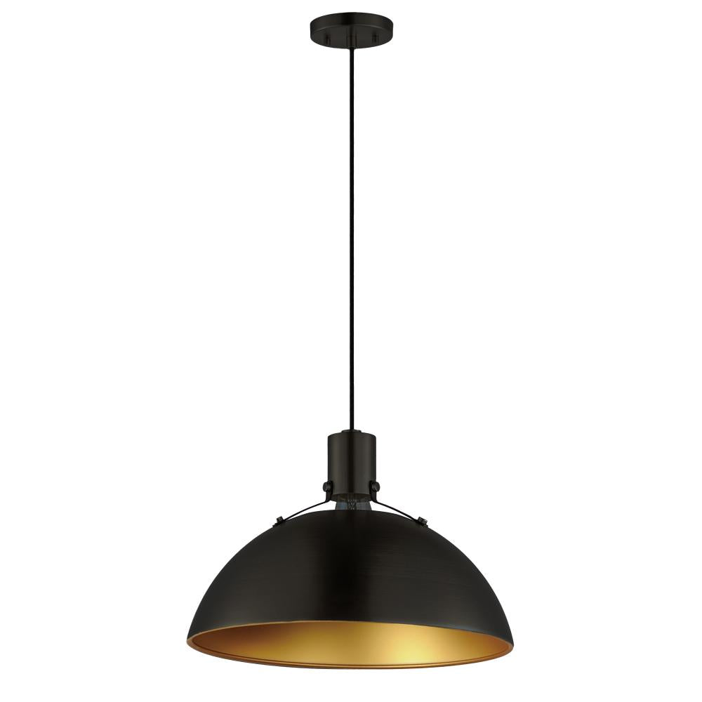 Maxim Lighting 12045ABBK Dawn 15.25 Inch Semi Flush Mount Light – Antique Brass / Black