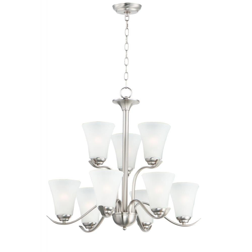 Maxim Lighting 12076FTSN Vital 26 Inch Chandelier – Satin Nickel