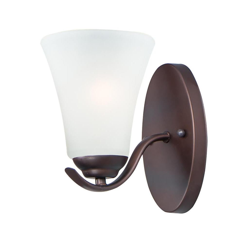 Maxim Lighting 12081FTOI Vital 5.5 Inch Bathroom Wall Sconce - Oil Rubbed Bronze