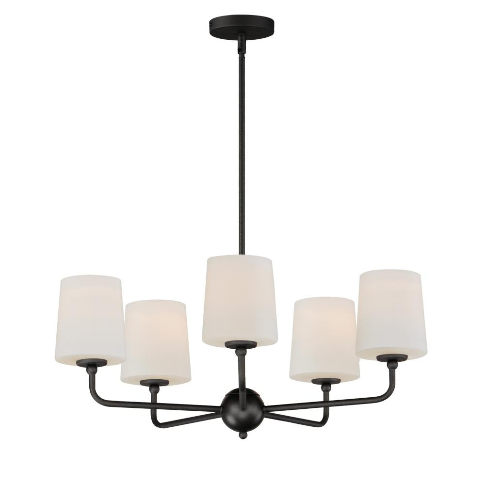 Maxim Lighting 12095SWAR Bristol 26.5 Inch Semi Flush Mount Light – Anthracite