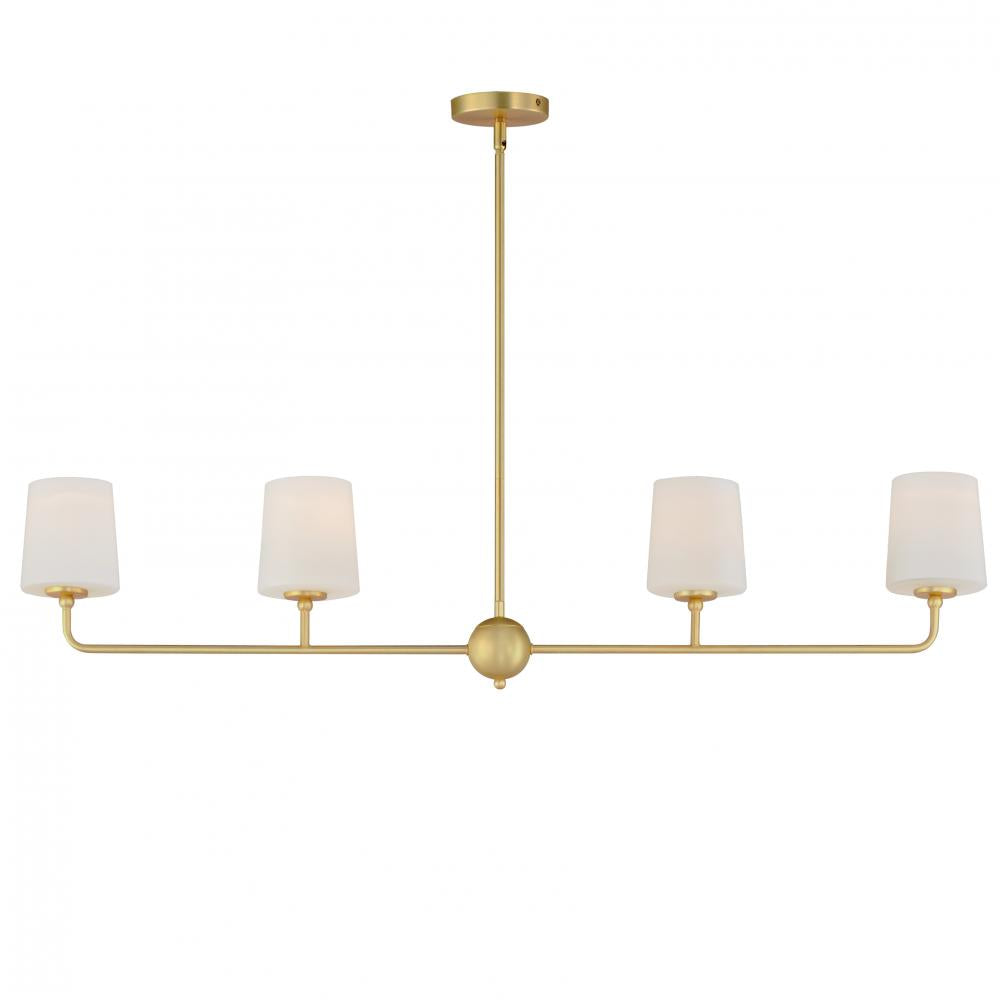 Maxim Lighting 12097SWSBR Bristol 48 Inch Linear Pendant – Satin Brass