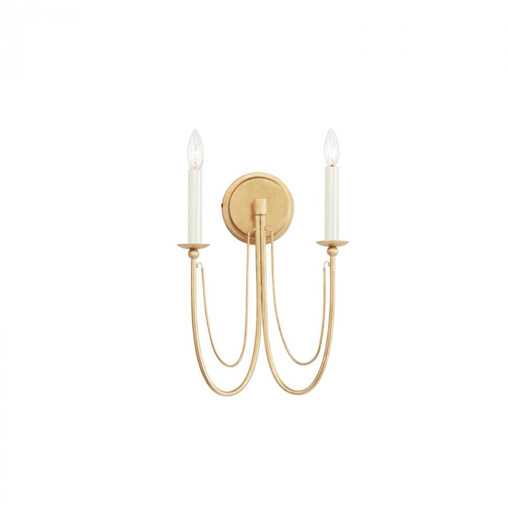 Maxim Lighting 12161GL Plumette 14 Wall Sconce - Gold Leaf