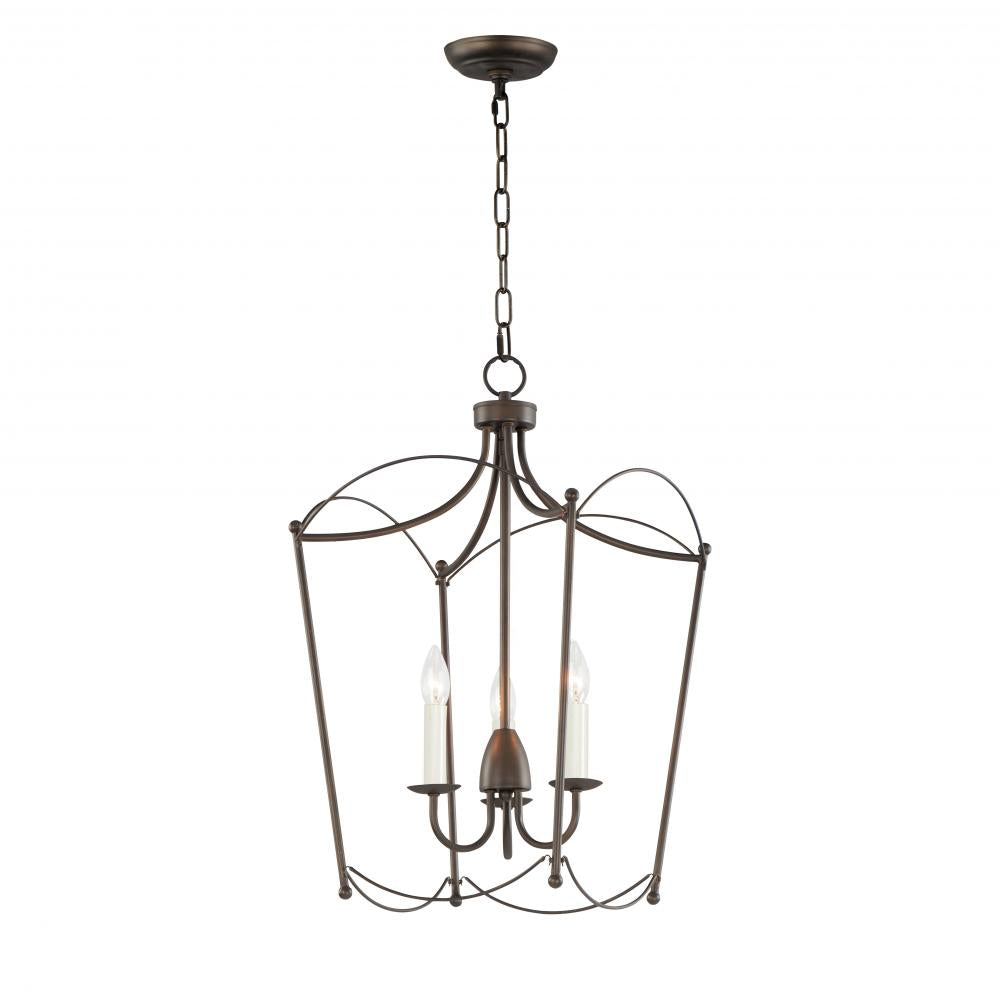 Maxim Lighting 12163CHB Plumette 0 Inch 3 Light Pendant – Chestnut Bronze