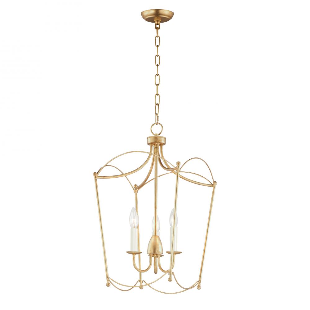 Maxim Lighting 12163GL Plumette 0 Inch 3 Light Pendant – Gold Leaf