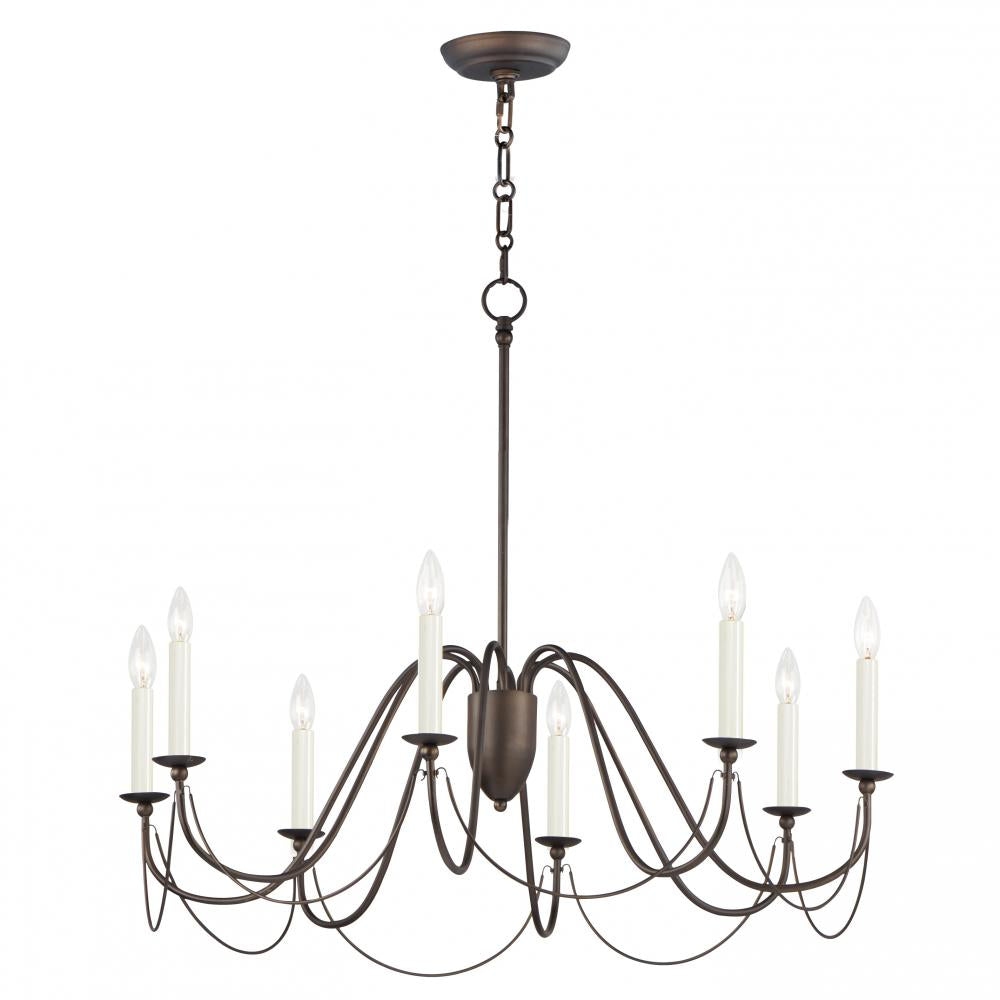 Maxim Lighting 12168CHB Plumette 36 Inch Chandelier – Chestnut Bronze