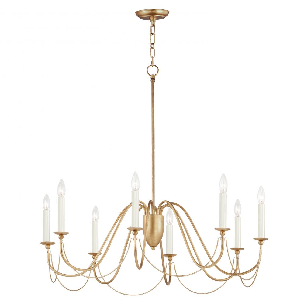 Maxim Lighting 12168GL Plumette 36 Inch Chandelier – Gold Leaf